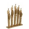 LANADECO Statuettes Et Figurines 5 Personnages Sur Pied Résine Or H39,3cm -Vases Soldes 5 personnages sur pied resine or h39 3cm