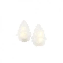 Sirius Statuettes Et Figurines Arbre En Verre 2 Pcs En Verre Blanc