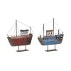 Aubry Gaspard Statuettes Et Figurines Bâteaux Décoratifs En Bois Sur Pieds (lot De 2) -Vases Soldes bateaux decoratifs en bois sur pieds lot de 2