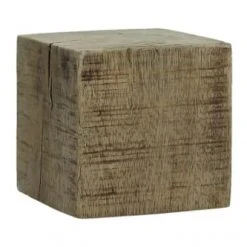 Pomax Statuettes Et Figurines Bloc En Bois Beige