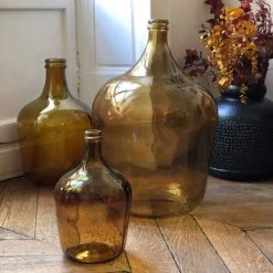 Maison Tilleul Vases Bonbonne Dame Jeanne 12L Marron -Vases Soldes bonbonne dame jeanne 12l marron 2
