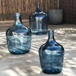 Maison Tilleul Vases Bonbonne Dame Jeanne 34L Bleu -Vases Soldes bonbonne dame jeanne 34l bleu 2