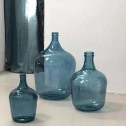 Maison Tilleul Vases Bonbonne Dame Jeanne 34L Bleu -Vases Soldes bonbonne dame jeanne 34l bleu 4
