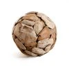 MACABANE Statuettes Et Figurines Boule Déco Bois Nature -Vases Soldes boule deco bois nature