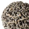 MACABANE Statuettes Et Figurines Boule Déco En Teck Branches Grise -Vases Soldes boule deco en teck branches grise
