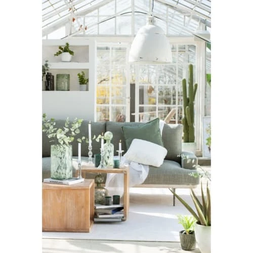 LANADECO Statuettes Et Figurines Bouteille Déco Verre Vert Et Blanc Avec Bouchon H33,5cm 5 LANADECO Statuettes Et Figurines Bouteille Déco Verre Vert Et Blanc Avec Bouchon H33,5cm – Image 3