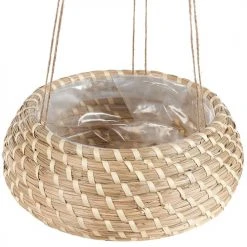 Beliani Vases Cache-pot D'intérieur En Bois Solide Beige H11 11 -Vases Soldes cache pot d interieur en bois solide beige h11 11 3