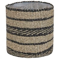 Beliani Vases Cache-pot D'intérieur En Bois Solide Beige H37 33 28 -Vases Soldes cache pot d interieur en bois solide beige h37 33 28 3