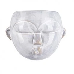 Present Time Vases Cache-pot Mural En Céramique Blanche H18cm -Vases Soldes cache pot mural en ceramique blanche h18cm 2