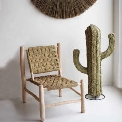 HYDILE Statuettes Et Figurines Cactus En Fibres Naturelles Déco H 1m -Vases Soldes cactus en fibres naturelles deco h 1m 2