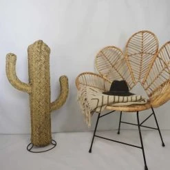 HYDILE Statuettes Et Figurines Cactus En Fibres Naturelles Déco H 1m -Vases Soldes cactus en fibres naturelles deco h 1m 3