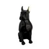 Pirouette Paris Statuettes Et Figurines Chien Noir En Résine 23cm -Vases Soldes chien noir en resine 23cm