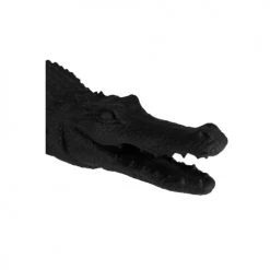 Potiron Paris Statuettes Et Figurines Crocodile Décoratif Noir En Polyrésine -Vases Soldes crocodile decoratif noir en polyresine 4