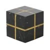 Maisons Du Monde Statuettes Et Figurines Cube Déco En Marbre Noir Avec Lignes Dorées 11x11 -Vases Soldes cube deco en marbre noir avec lignes dorees 11x11 1000 3 17 209732 1