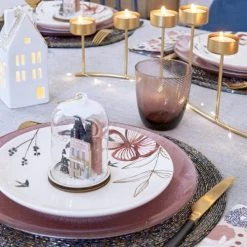 Maisons Du Monde Décorations à Poser De Noël Déco De Noël Maison Lumineuse En Céramique Blanche H15 -Vases Soldes deco de noel maison lumineuse en ceramique blanche h15 1000 13 10 197179 4