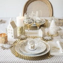 Maisons Du Monde Décorations à Poser De Noël Déco De Noël Maison Lumineuse En Céramique Blanche H15 -Vases Soldes deco de noel maison lumineuse en ceramique blanche h15 1000 13 10 197179 5