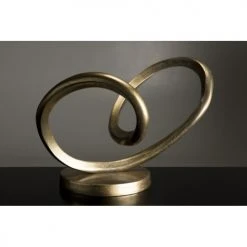 MACABANE Statuettes Et Figurines Décoration Aluminium Doré -Vases Soldes decoration aluminium dore 2