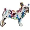 Signes Grimalt Statuettes Et Figurines Décoration En Résine Bouledogue Pop Art H24cm -Vases Soldes decoration en resine bouledogue pop art h24cm