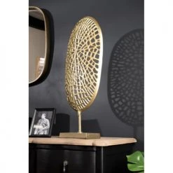 MACABANE Statuettes Et Figurines Décoration Sculpture Aluminium Doré -Vases Soldes decoration sculpture aluminium dore 3