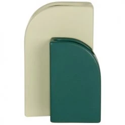 Maisons Du Monde Duo Vases En Grès Blanc Et Vert H21