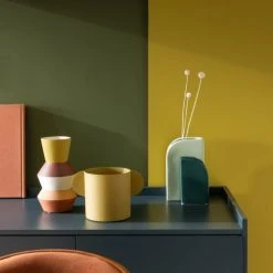 Maisons Du Monde Duo Vases En Grès Blanc Et Vert H21 -Vases Soldes duo vases en gres blanc et vert h21 1000 15 38 228818 3