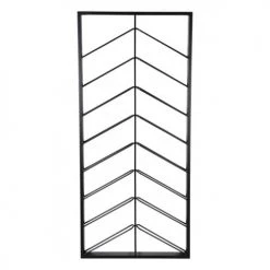 MACABANE Statuettes Et Figurines Etagère Range-bouteilles Vin 8 Niveaux 16 Bouteilles Métal Noir