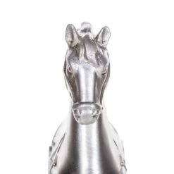 Beliani Statuettes Et Figurines Figurine Décorative Argentée -Vases Soldes figurine decorative argentee 3