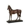 LANADECO Statuettes Et Figurines Grand Cheval En Résine Marron H37,5cm -Vases Soldes grand cheval en resine marron h37 5cm