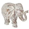 ITEM International Statuettes Et Figurines Grande Statuette éléphant Blanc Patiné L30cm