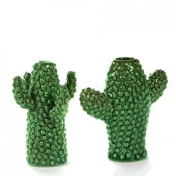 Serax Lot De 2 Vases Cactus Mini Porcelaine Verte