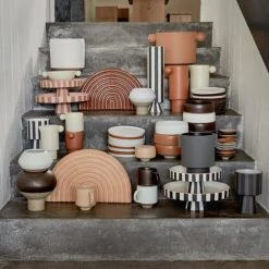 OYOY Living Design Vases Mini Vase Blanc En Grès Ø13xH12cm -Vases Soldes mini vase blanc en gres oe13xh12cm 2