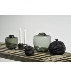 Villa Collection Statuettes Et Figurines Objet Décoratif En Béton Gris Foncé -Vases Soldes objet decoratif en beton gris fonce 4