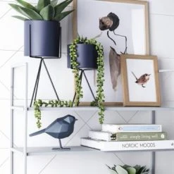 Pt Living Statuettes Et Figurines Oiseau En Résine Mat Origami 17cm Bleu -Vases Soldes oiseau en resine mat origami 17cm bleu 4