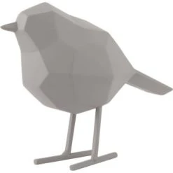 Pt Living Statuettes Et Figurines Oiseau En Résine Mat Origami 17cm Bleu -Vases Soldes oiseau en resine mat origami 17cm gris 1