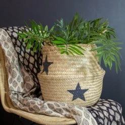 Pirouette Paris Statuettes Et Figurines Panier Cache-pot En Jonc De Mer D30 X H10 -Vases Soldes panier cache pot en jonc de mer d30 x h10 13