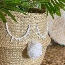 Pirouette Paris Statuettes Et Figurines Panier Cache-pot En Jonc De Mer D30 X H10 -Vases Soldes panier cache pot en jonc de mer d30 x h10 21