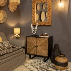 Now’s Home Vases Panier En Jacinthe D'eau D37cm -Vases Soldes panier en jacinthe d eau d37cm 3