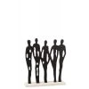 LANADECO Statuettes Et Figurines Personnages Sur Rang Alu/marbre Noir/blanc H40cm