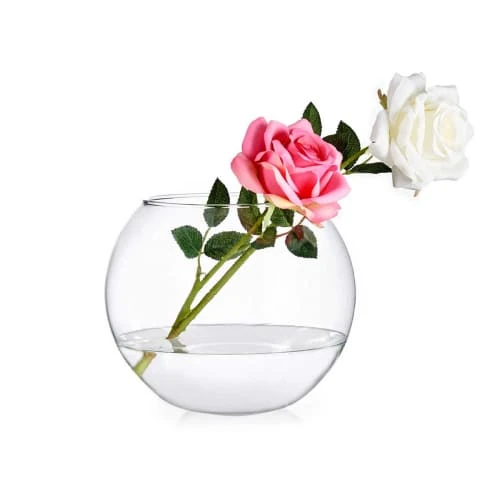 Wadiga Vases Petit Vase Boule En Verre - Diamètre 12cm 4 Wadiga Vases Petit Vase Boule En Verre - Diamètre 12cm – Image 2