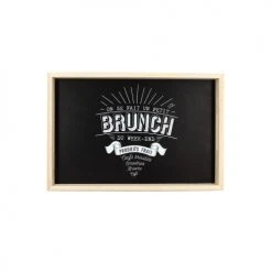 Novastyl Statuettes Et Figurines Plateau En Bois Noir