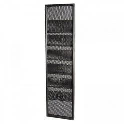 MACABANE Statuettes Et Figurines Range Magazines 6 Niveaux Métal Noir