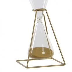 ITEM International Statuettes Et Figurines Sablier De Décoration Métal Doré Et Verre -Vases Soldes sablier de decoration metal dore et verre 3