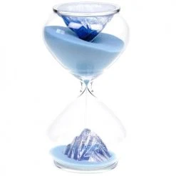 Signes Grimalt Statuettes Et Figurines Sablier De Décoration Verre Et Sable Paillettes Bleu