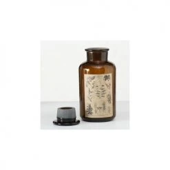 Wadiga Statuettes Et Figurines Set De 2 Flacons Décoratifs En Verre H18cm -Vases Soldes set de 2 flacons decoratifs en verre h18cm 2