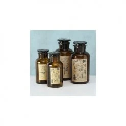 Wadiga Statuettes Et Figurines Set De 2 Flacons Décoratifs En Verre H22cm -Vases Soldes set de 2 flacons decoratifs en verre h22cm 3