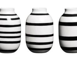 Kähler Design Set De 3 Vases En Miniature Noir H8cm -Vases Soldes set de 3 vases en miniature noir h8cm 4