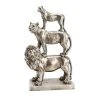 Amadeus Statuettes Et Figurines Statue 3 Félins Lion, Tigre Et Léopard H44cm