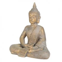 ECD Germany Statuettes Et Figurines Statue Bouddha Polyrésine Bronze 40 X 24 X 48 Cm