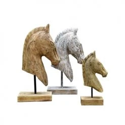 Sensei Maison Statuettes Et Figurines Statue Cheval Blanc 20X10X31 Cm -Vases Soldes statue cheval blanc 20x10x31 cm 2
