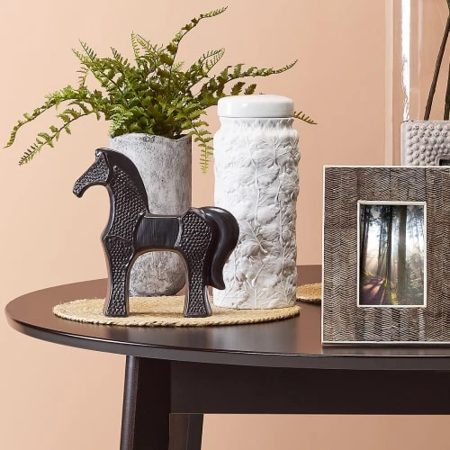 Sia Deco Statuettes Et Figurines Statue Cheval En Grès Cérame H20 4 Sia Deco Statuettes Et Figurines Statue Cheval En Grès Cérame H20 – Image 2